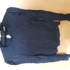 DO+BE Women's Black Long Sleeve Blouse